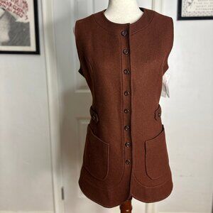 Vintage Button-Up Vest Top